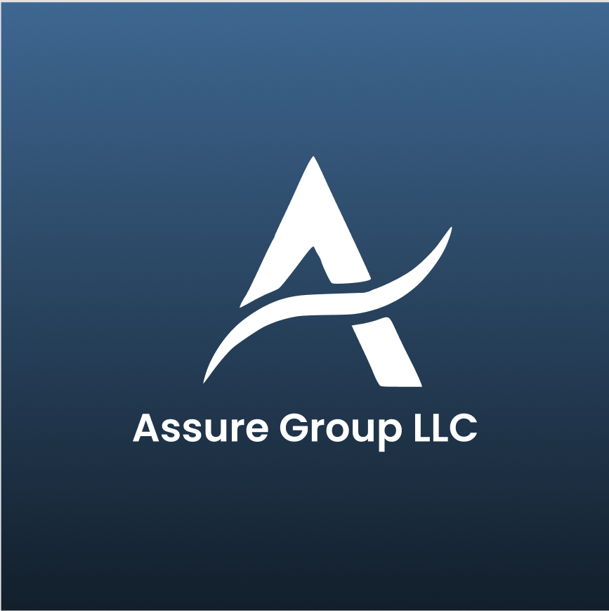 assure group llc white logo